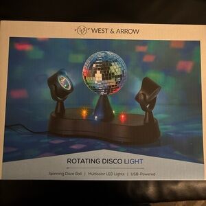West & Arrow Rotating Disco Light